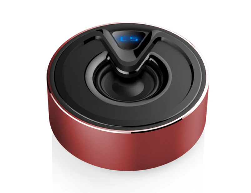 Bluetooth Speaker ,  Bluetooth Wireless with Deep Bass and Stereo Sound - Red