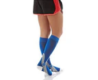 Men Women Breathable Running Sports Leg Support Compression Stretch Socks Black