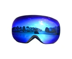 Ski Goggles Anti-fog UV 400 Protection Adjustable Wind Proof  Snowboard Goggles for Men Blue