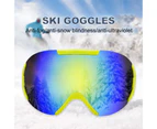 Winter Outdoor Anti-Fog Ski Snowboard Goggles UV Protection Glasses Eyewear Red
