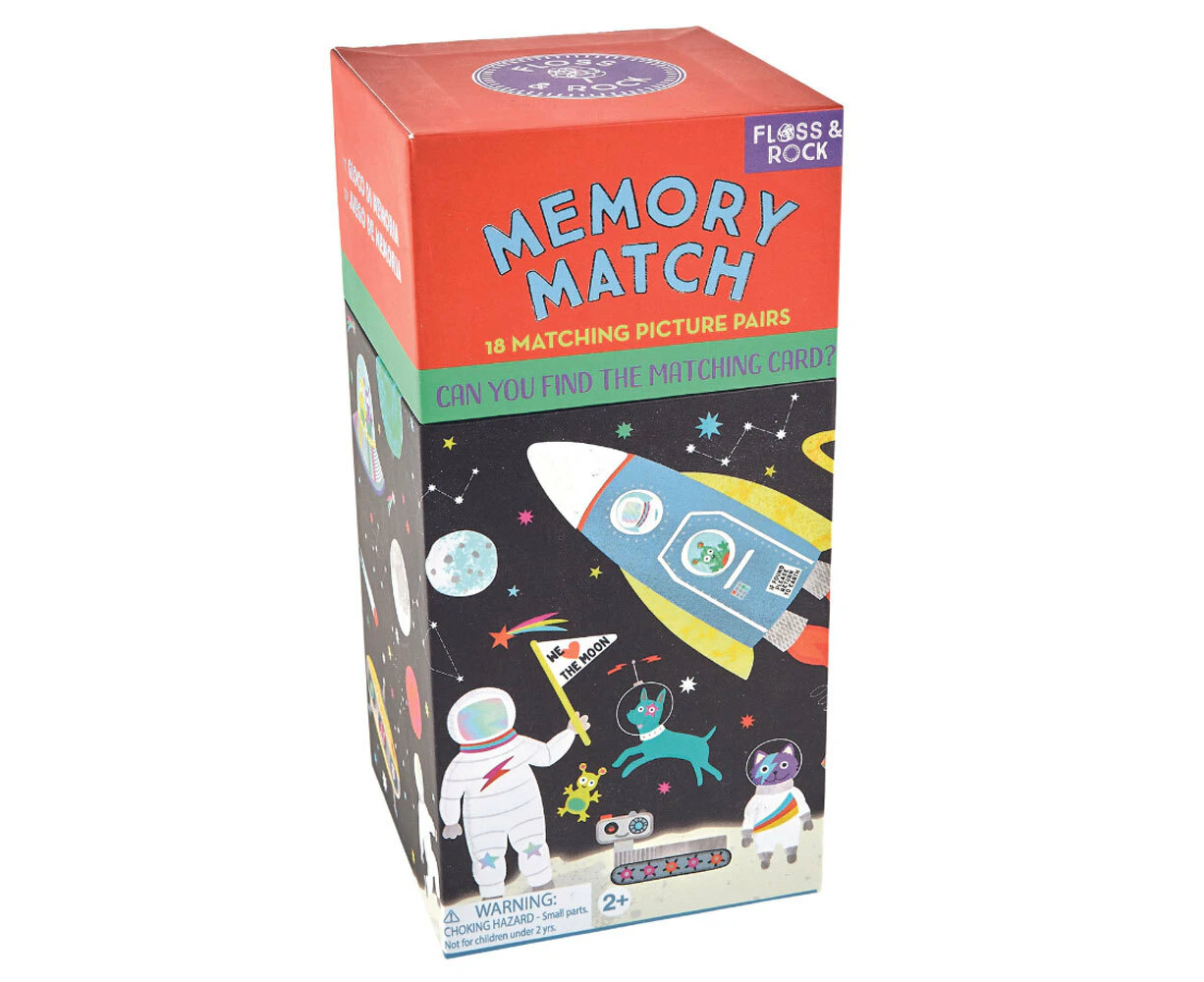 36pc Floss & Rock Memory Match Space Picture Card Game Kids/Children Toy 2y+