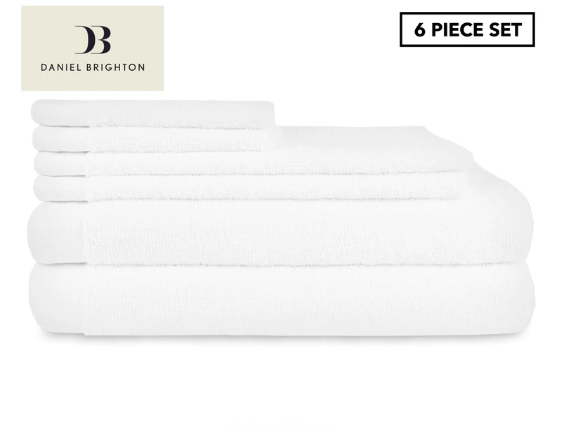 Daniel Brighton 6-Piece Towel Pack - White