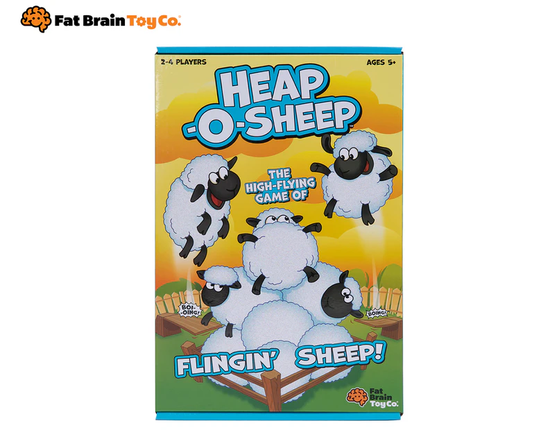 Fat Brain Toy Co Heap of Sheep Springboard Kids Family Party Tabletop Game 5y+