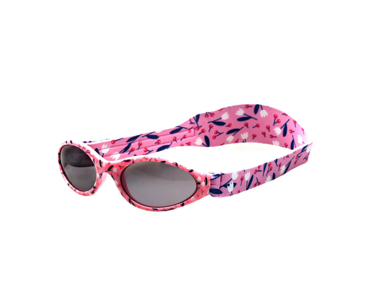 Banz Adventure Baby Petite Cherry Floral Kids/Infant Wrap Around Sunglasses 0-2y