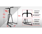 Boxing Punching Bag Rack - Heavy Duty Boxing Stand - Commerical Grade - Black