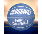 1 Set Training Basketball Sweat-Absorbent Leakage Proof Well Rebound Professional Crossway No.7 Basketball for Athletics Blue