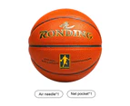 1 Set Sporting Ball High Toughness Ergonomic Design Faux Leather Standard No.7 Basketball Indoor Accessories A