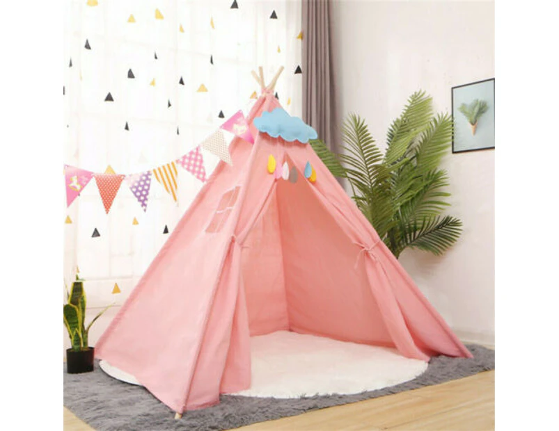 Large Teepee Tent Foldable Canvas for children - Pink