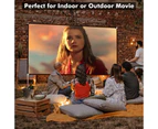 Costway 120"/306cm Projector Screen Stand 16:9 HD Indoor Outdoor Projection Movie Screen Home Theater