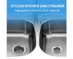 Kitchen Sink Strainer, Stainless Steel Sink Strainer, Kitchen Sink Grid, Thicker, Outer Diameter 77mm / 3inch(Small Size)
