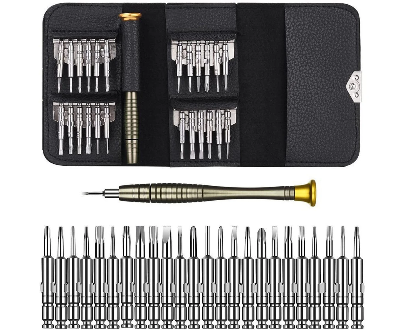 25 in 1 mini precision screwdriver kit repair tool suitable for iPhone, laptops, watches, jewelry, toys, glasses and other screwdriver kits