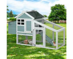 i.Pet Chicken Coop Rabbit Hutch 150cm x 60cm x 93cm Large House Run Cage Wooden Outdoor Bunny