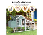 i.Pet Chicken Coop Rabbit Hutch 150cm x 60cm x 93cm Large House Run Cage Wooden Outdoor Bunny