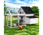 i.Pet Chicken Coop Rabbit Hutch 166cm x 120cm x 112cm Large House Run Cage XL Bunny Wooden