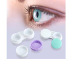 12PCS Contact Lens Case, Contact Lens Box Left/Right Eyes Holder Container, Outdoor Mini Contact Lens Soak Storage Kit for Travel&Home.(6Purple+ White, 6Gr