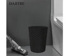 DAIXEISNCX-1.8 Gallon Small Trash Can Wastebasket Recycling Bin Slim Profile for Compact Spaces Bathroom Office Bedroom (1.8 Gallon, Black -1.8 Gallon