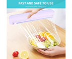 with Slide Cutter, Food Wrap Cutter,Reusable Cutter Dispenser