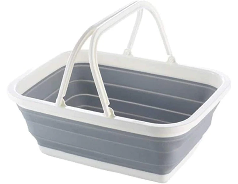 Oval Plastic Collapsible Laundry Basket,Foldable Travel Storage Shopping Basket, for Shopping Basket, Fruit Basket, Laundry Basket