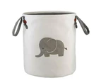 Laundry Hamper Laundry Basket Laundry Bag Basket for Children Laundry Chest Toy Box Gray Elephant