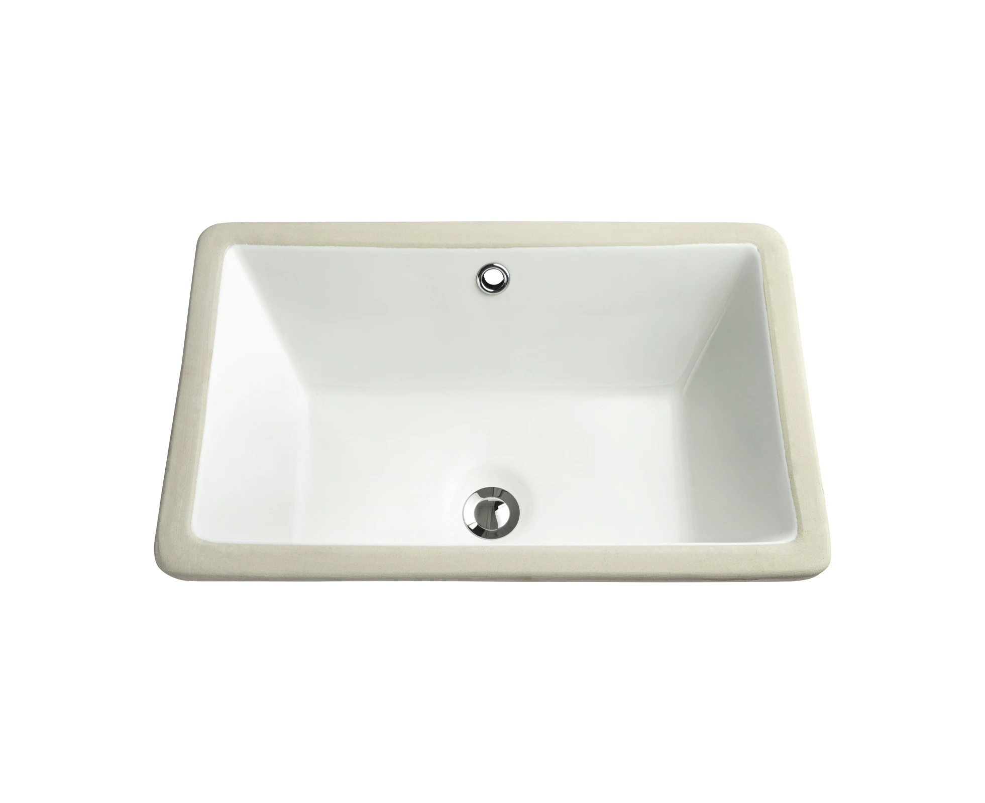 Gloss White Sink Bathroom vanity Ceramic Basin Under Counter Undermount sink wash bowl 525x345x180mm