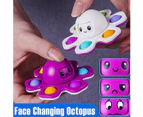 Pop Fidget Spinner Toys Face-Changing Toy Relief Anti-Boredom Keyboard Stress Relief Sensory Toy For Kids White