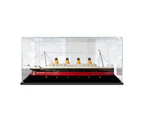 Acrylic Display Case for LEGO 10294 Creator Expert RMS Titanic Boat Figure Storage Box Dust Proof Glue Free