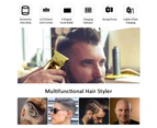 Hair Clipper Electric hair trimmer Cordless Shaver Beard Trimmer 0mm Men Barber  Waterproof Hair Cutting Machine for men