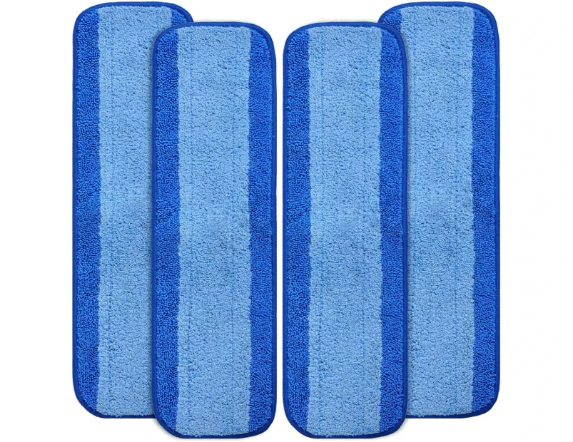 Replacement Microfiber Cleaning Pads for Bona Wet&Dry Mop, 18 Inch, Washable & Reusable Refillssize6 Pack