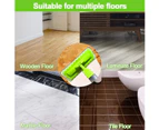 Microfiber Spray Mop Replacement Heads for Wet Dry Mops Flat Replacement Heads Reusable Mop Pads Compatible with Bona Floor Care System (G-color-Green