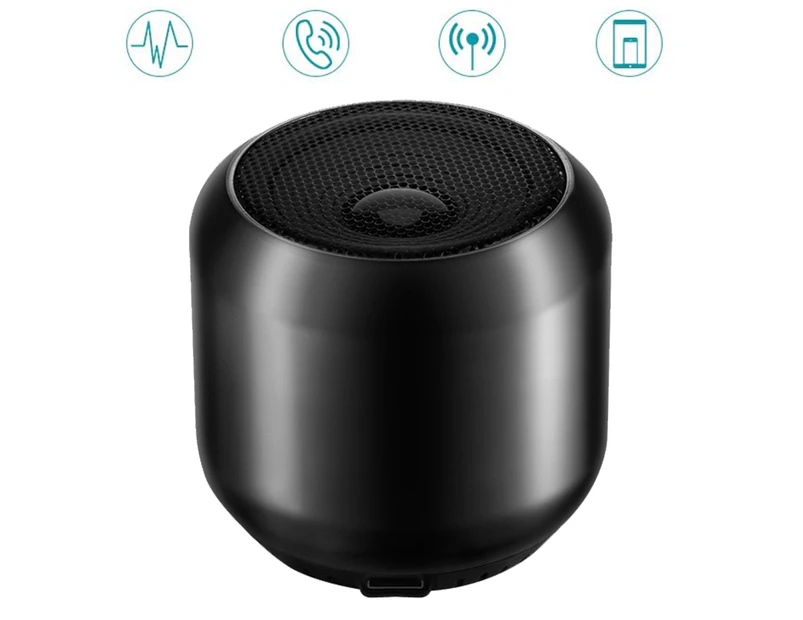 Bluetooth Speaker-Bluetooth 5.0 Dual Pairing Loud Wireless Mini Speaker - Black