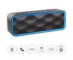 Bluetooth Speaker, TWS Bluetooth 5.0 Wireless Speaker with 3D Stereo - Blue