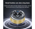 Bluetooth Speaker , Bluetooth Wireless with Deep Bass and Stereo Sound - Gold