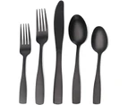 Matte black silverware set,satin stainless steel cutlery set