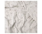 J.Elliot Home 130x170cm Liza Cotton Throw Blanket - Ivory