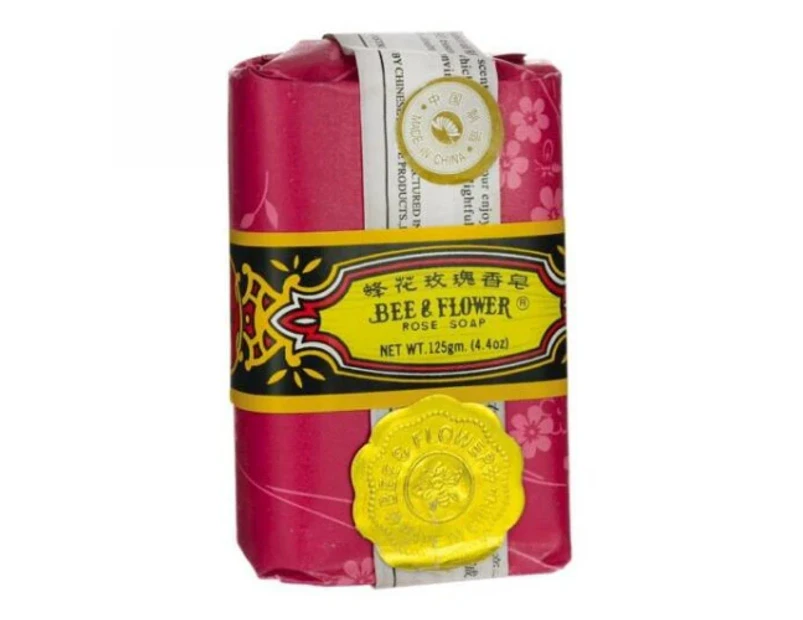 BEE & FLOWER SOAP Bar Soap Rose, 4.4 oz