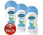3 x Cetaphil Baby Face & Body Massage Oil 200mL Shea Butter Skin Hypoallergenic