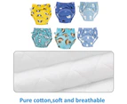 6 Pack Unisex Cotton Reusable Potty Training Underwear Breathable Toddler Boys and Girls Pee Training Underpants Waterproof Training Pants - Style 2