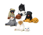 Cute Cat Dog Bear Model Toy Ornament Miniature Landscape Collection Supplies-Grey