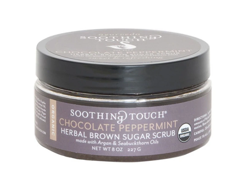 Soothing Touch Herbal Brown Sugar Scrub, Chocolate Peppermint 8 oz