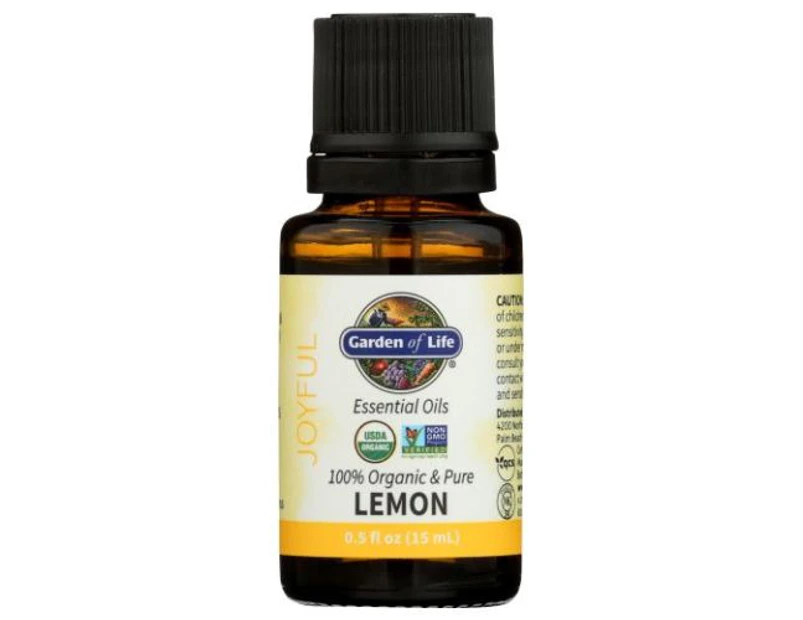 Garden of Life Organic Essential Oil, Lemon 0.5 Oz
