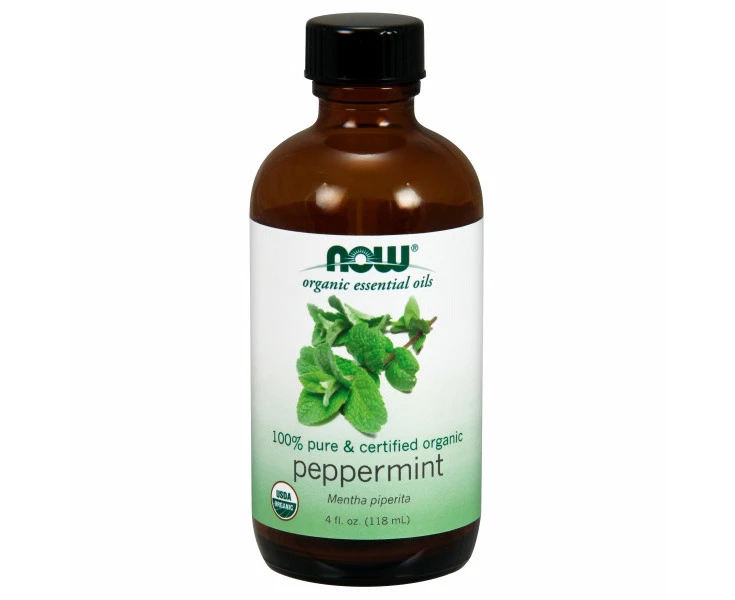 NOW Foods, Organic Essential Oils, Peppermint, 4 fl oz (118 ml)