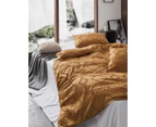 CleverPolly Tufted Quilt Cover Set - Caramel