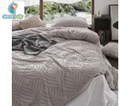 CleverPolly Tufted Quilt Cover Set - Beige