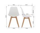 Chotto - Ando Dining Chairs - White ( set of 2)