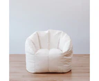 Corduroy Tub Chair Bean Bag Cover - Ivory