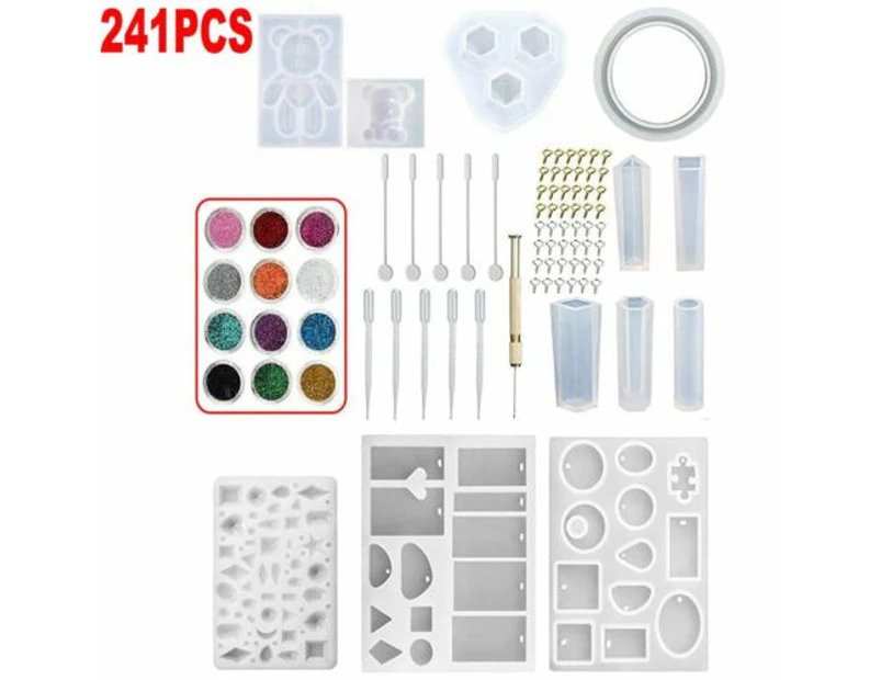 241PCS Silicone Pendant Mold Necklace Jewelry  Craft