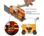 Oweite Chainsaw Sharpener Jigs Easy &Portable Sharpening Tool for 12-20" Electric Chain Saws with 3 Grinding Head