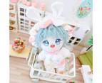 Doll Costume Elephant Pattern Decorative Soft Texture Beautiful Doll Romper Coat Hat Shoes Outfit for 20cm Doll A