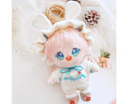 Doll Costume Elephant Pattern Decorative Soft Texture Beautiful Doll Romper Coat Hat Shoes Outfit for 20cm Doll B