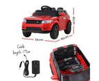 Rigo Kids Electric Ride On Car SUV Range Rover-inspired Cars Remote 12V Red